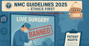 NMC Bans Live Surgery Broadcast: Ethical & Patient Safety Concern