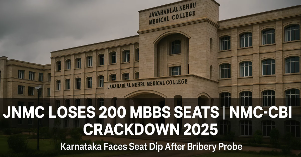 NMC Cancels 200 MBBS Seats of JNMC [Belagavi, Karnataka]