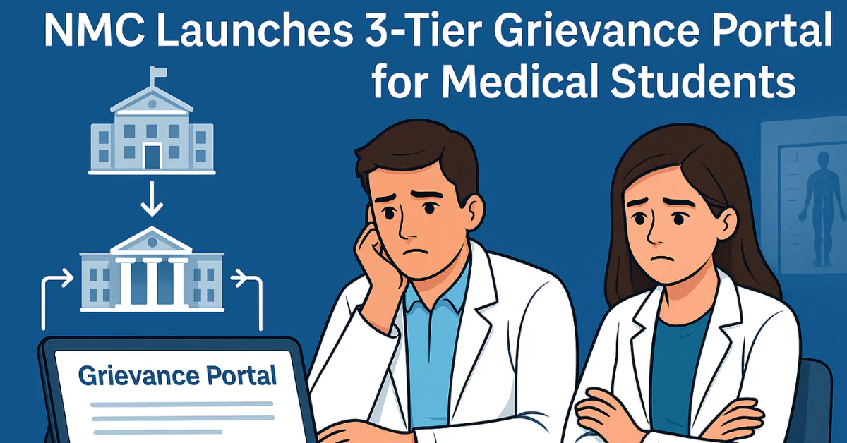 NMC Launches 3-Level Grievance Redressal for Medical Students, Starts Web Portal