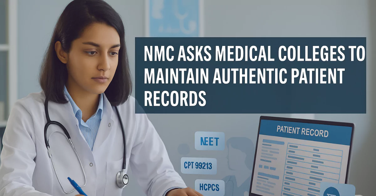 NMC Mandates Authentic Patient Records in All Medical Colleges