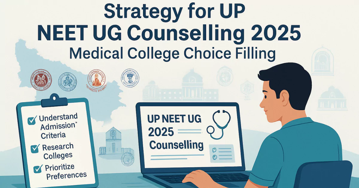 Strategy for UP NEET UG Counselling 2025 Medical College Choice Filling