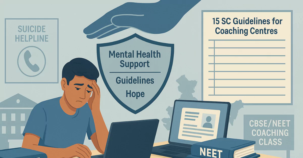 Supreme Court Issues 15 Guidelines to Prevent NEET Coaching Suicides