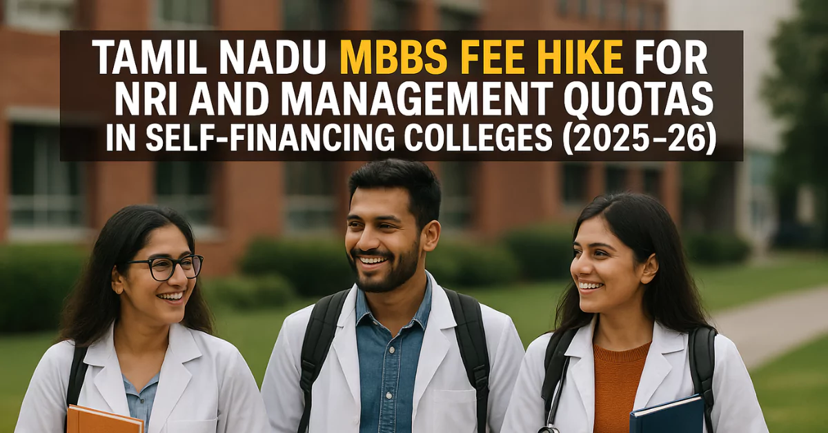 TN MBBS Fee Hike 2025 for NRI and Management Quota