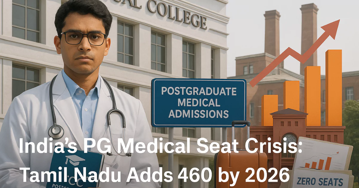 Why India Needs More PG Medical Seats: TN to Add 460 by 2026