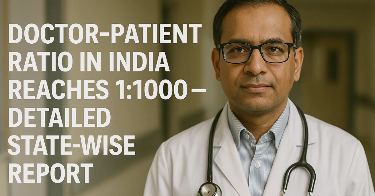 Doctor-Patient Ratio in India Reach WHO Target: South India Leads, Rural Gaps Persist
