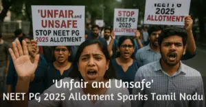 NEET PG Controversy 2025: NBEMS Centre Allotment for TN Students