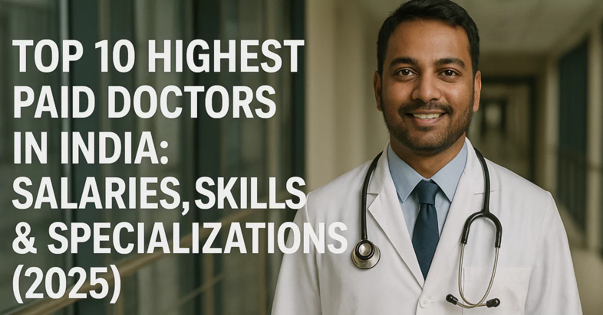 Top 10 Highest Paid Doctors in India: Salaries, Skills & Specializations (2025)