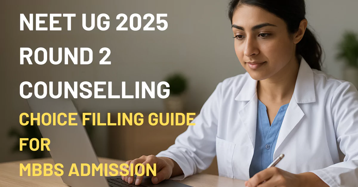 MCC NEET UG Round 2 Choice Filling Strategy