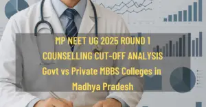 MP NEET UG 2025 Round 1 Counselling Cut Off Analysis