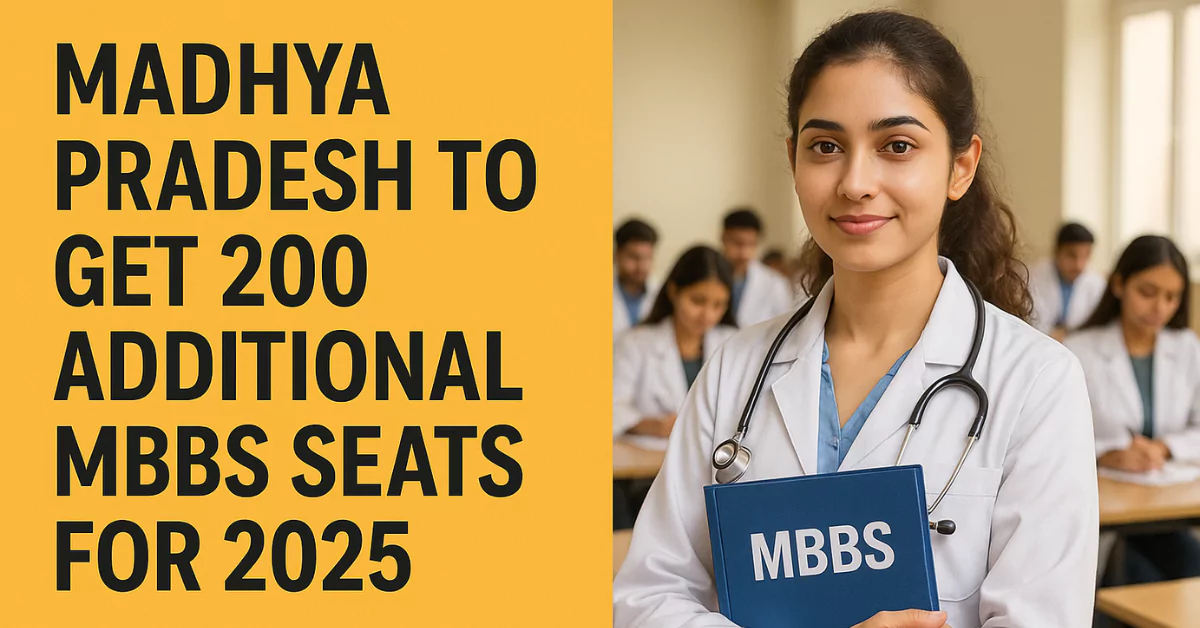 MP to Add 200 Govt MBBS Seats in 2025-26