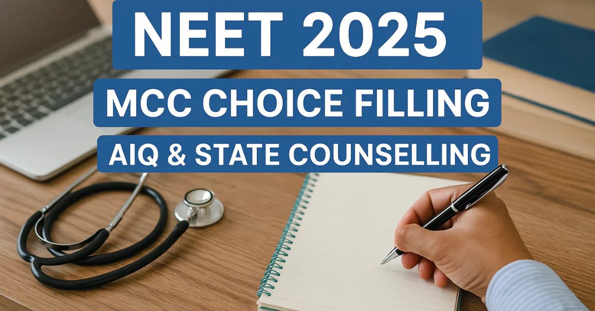 NEET 2025 MCC Choice Filling AIQ & State Counselling