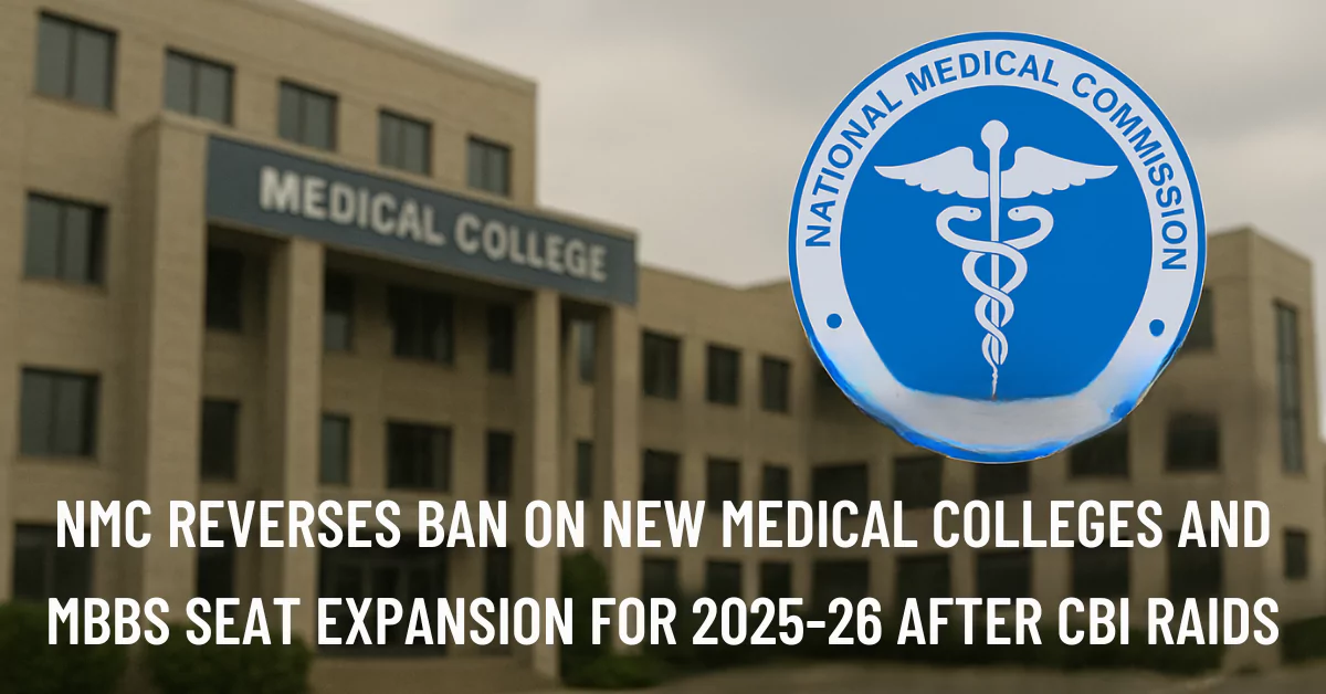 NMC Reverses Decision, Sanctions New Medical College and 350 MBBS Seats in Gujarat