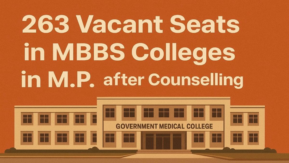 263 MBBS Seats Vacant in MP