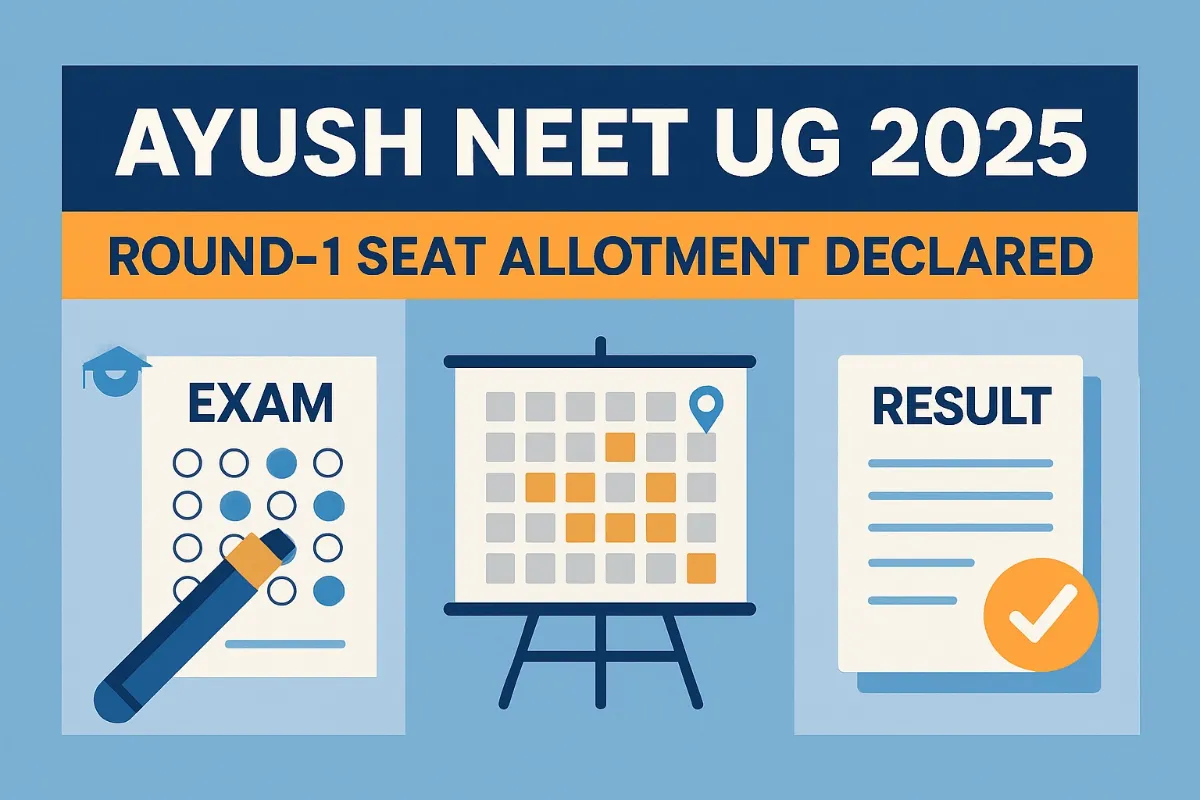 AYUSH NEET UG 2025 Round-1 Seat Allotment Declared