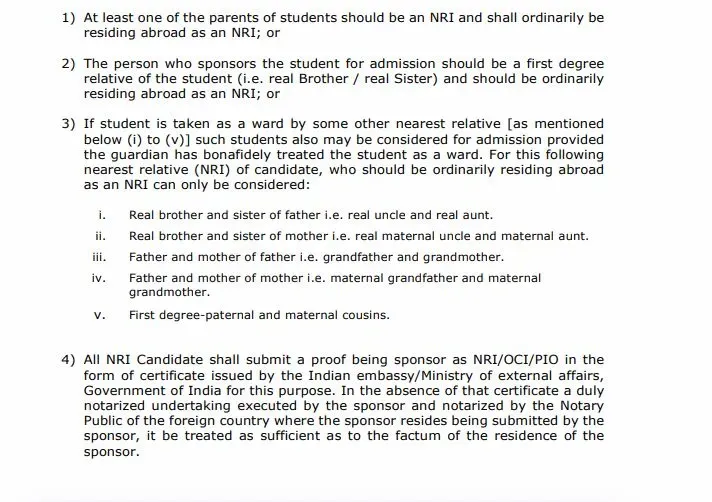 Eligibility for NRI Candidates Government Medical College Jaisalmer