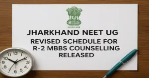 Jharkhand NEET UG 2025: Revised Schedule for R-2 MBBS Counselling Released
