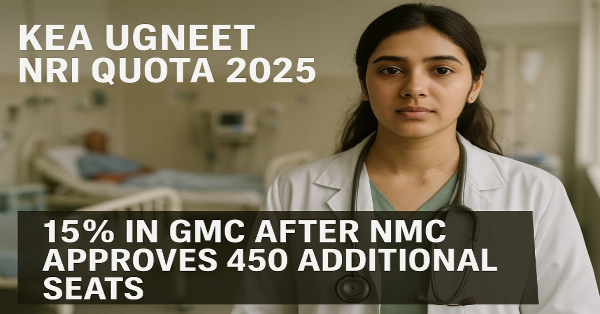 KEA UGNEET NRI Quota 2025, Karnataka Introduces 15% NRI Quota in GMC