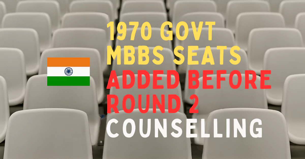 MCC NEET UG 2025 Round 2 Counselling