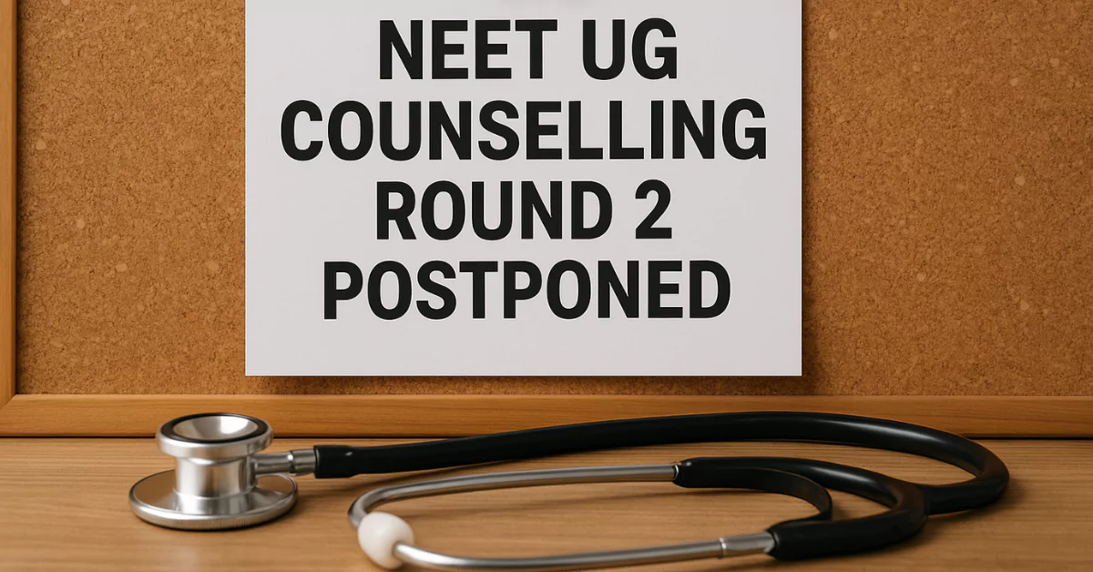 Why is MCC NEET UG Round 2 Counselling being delayed?