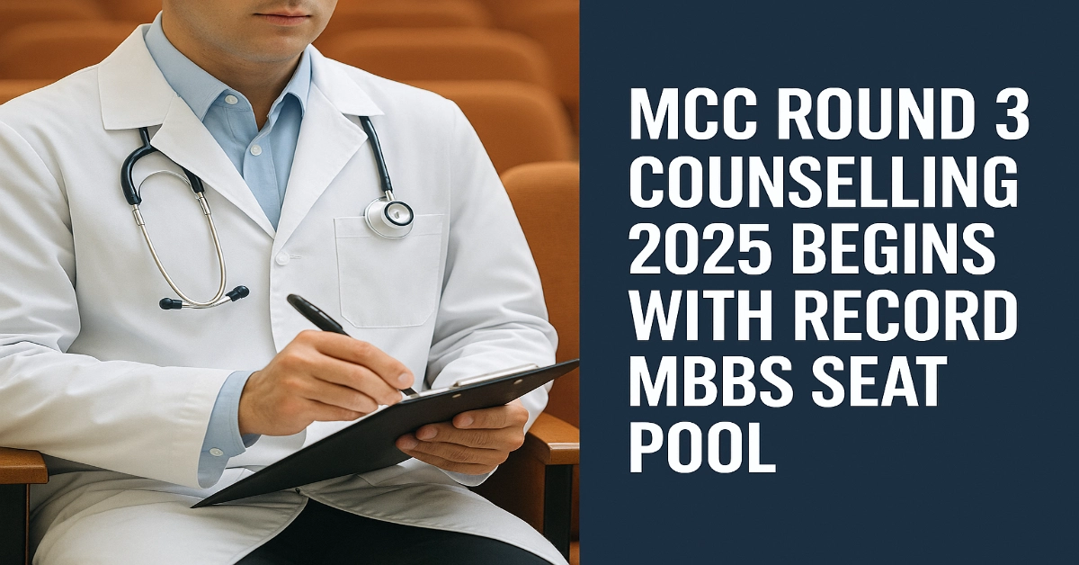 MCC Round 3 Counselling 2025 Begins