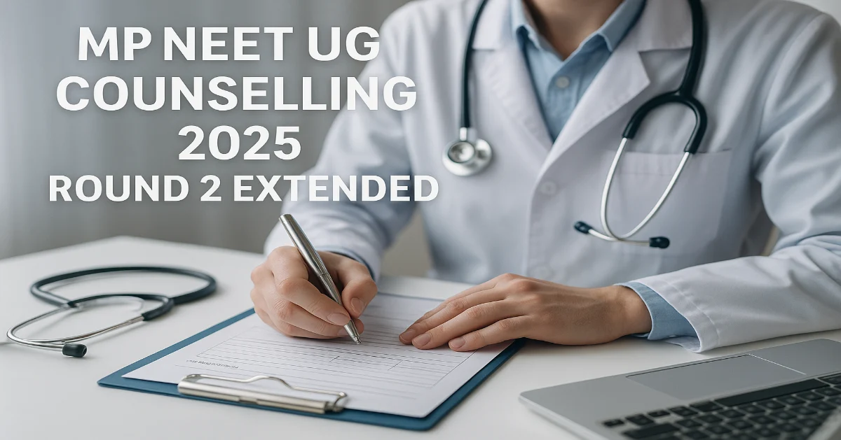 MP NEET UG Counselling 2025 Round 2 Extended