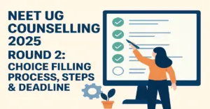 NEET UG Counselling 2025 Round 2_ Choice Filling Process, Steps & Deadline