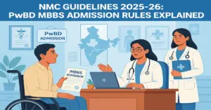 NMC Guidelines 2025-26 for PwBD MBBS Admission