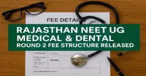 Rajasthan NEET UG 2025: MBBS & BDS Round 2 Fee Structure Released