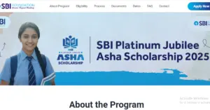 SBI Platinum Jubilee Asha Scholarship for Medical Students 2025-26