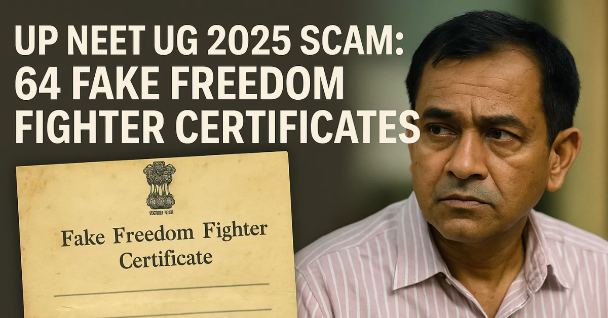 UP NEET UG 2025 Scam: Fake Freedom Fighter Certificates in Medical Admission