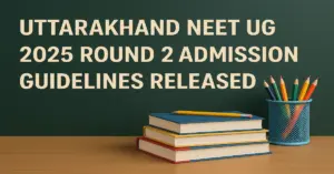 Uttarakhand NEET UG 2025 Round 2 Admission Guidelines Released