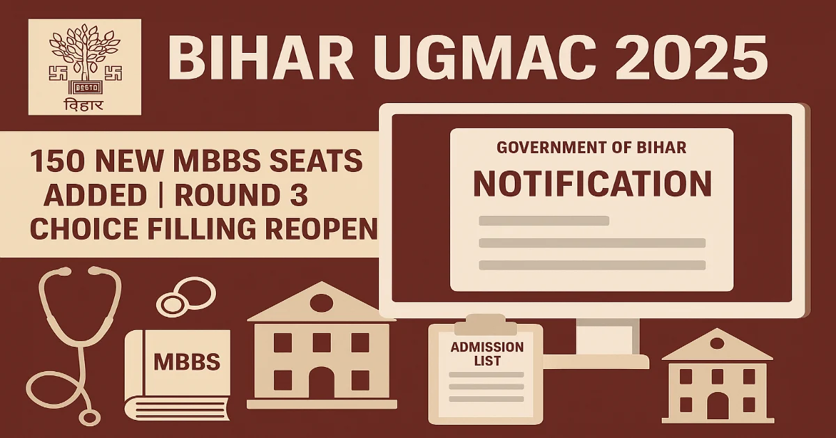 BCECEB Adds 150 New MBBS Seats, Allows Round 3 Choice Filling