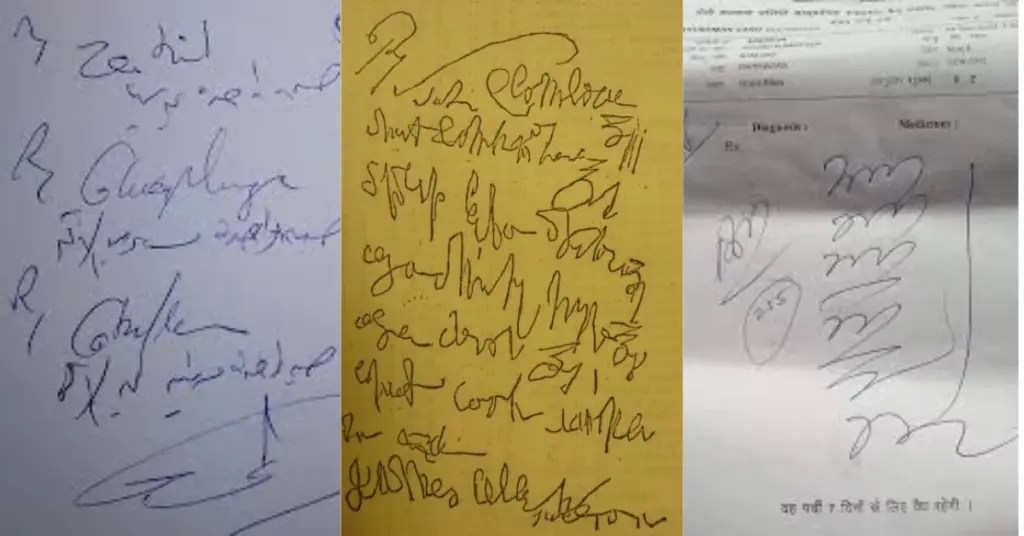 Illegal Doctors prescription handwriting