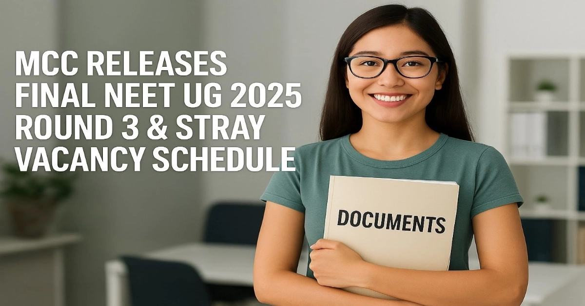 MCC Issues Final Schedule of NEET UG Counselling