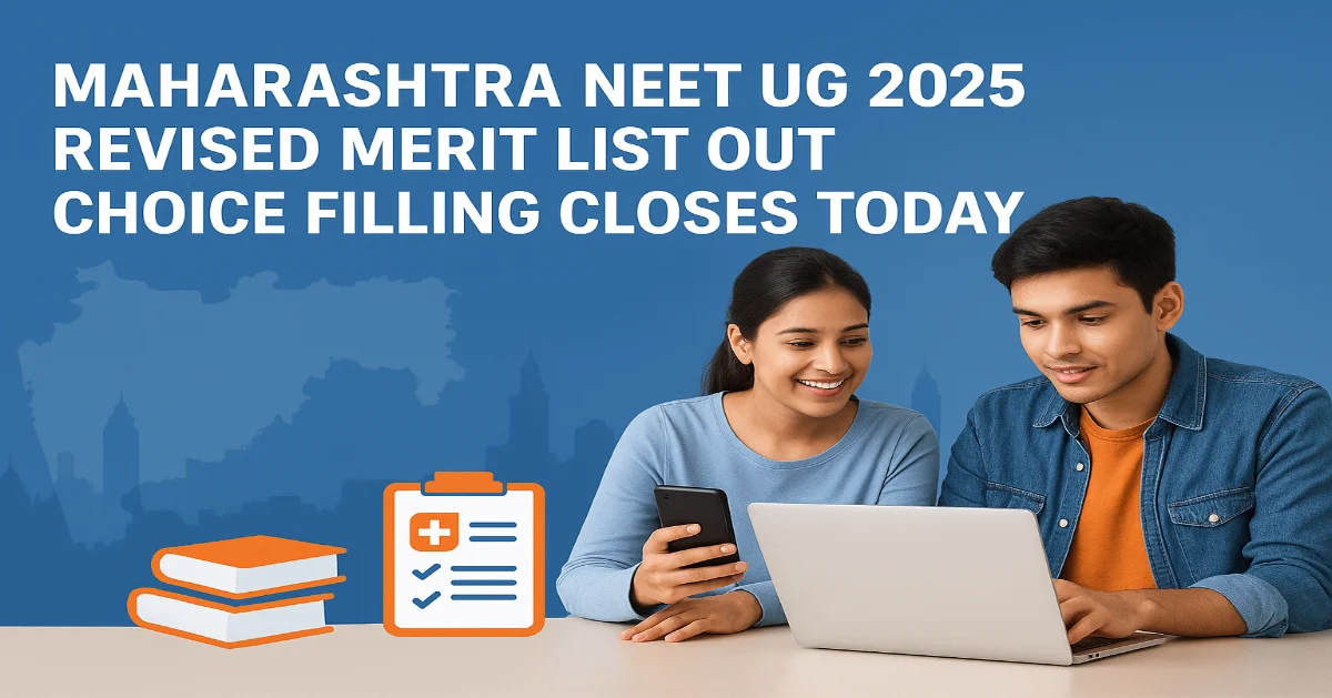 Maharashtra NEET UG 2025 Revised Merit List Out