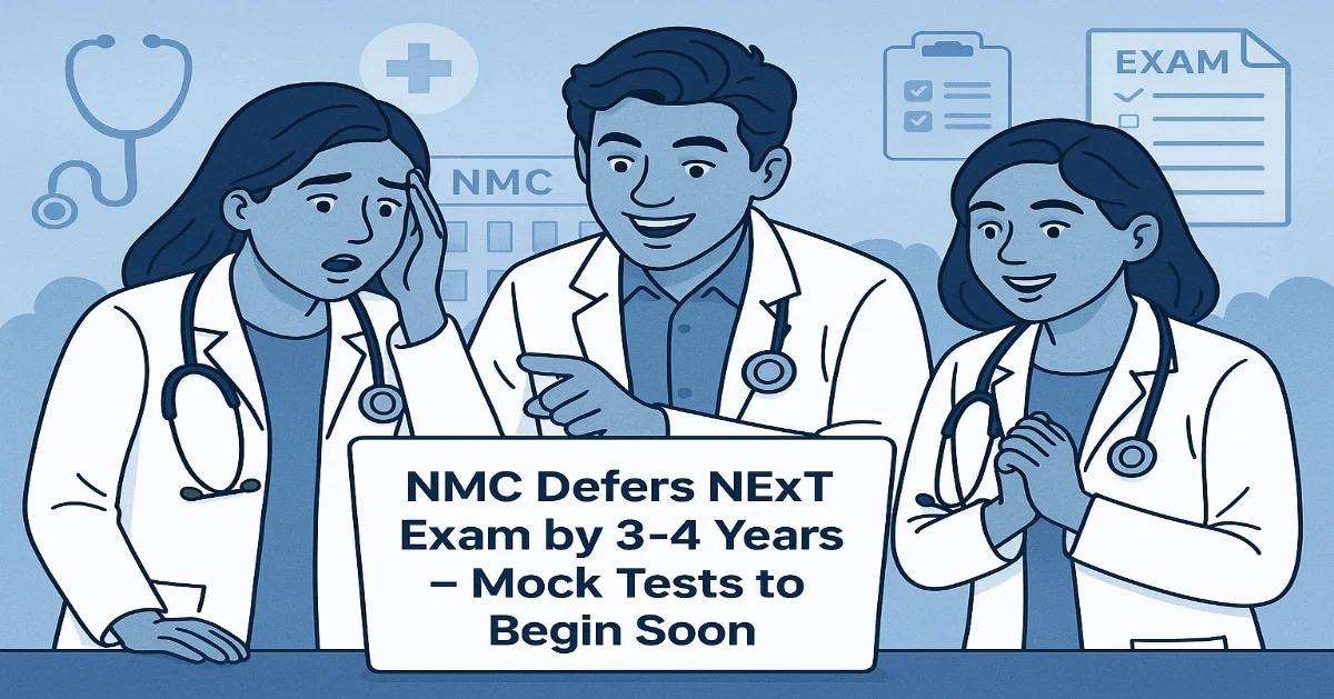 NMC Defers NExT Exam for 3-4 Years