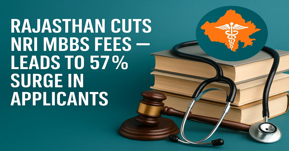 Rajasthan NEET UG NRI Quota Fees Reduced;