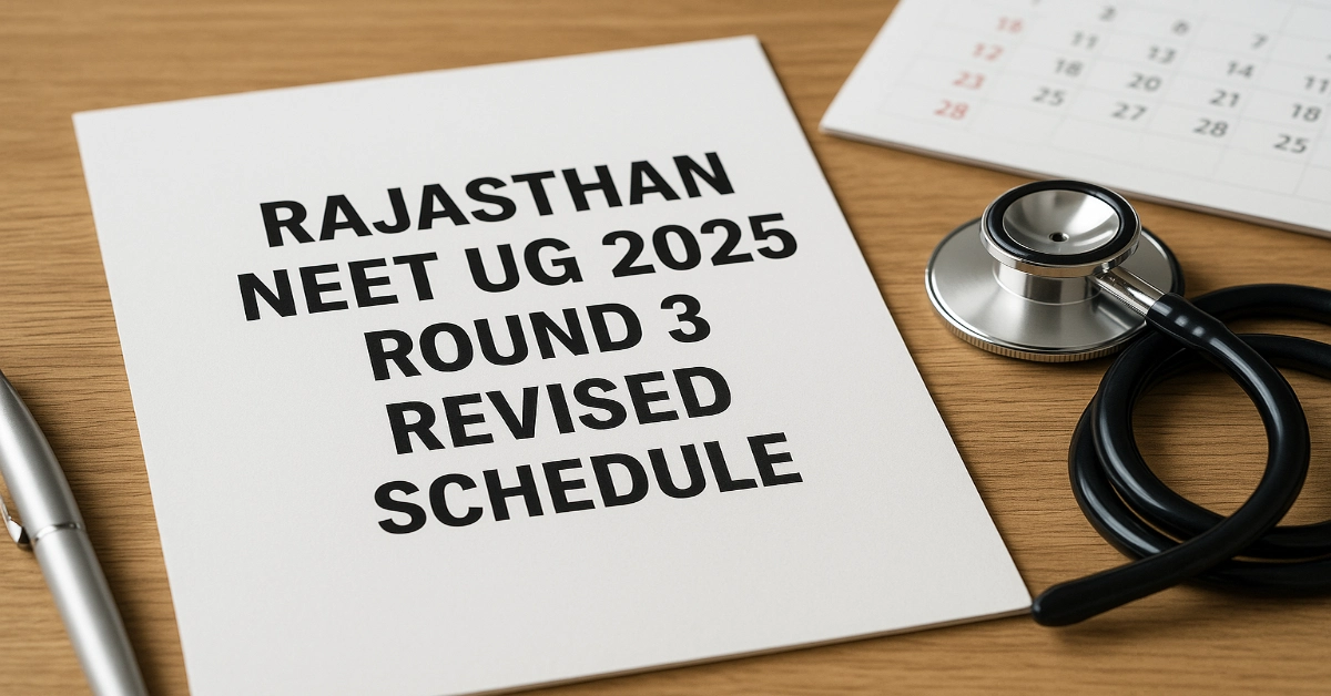 Revised Schedule for Rajasthan NEET UG 2025