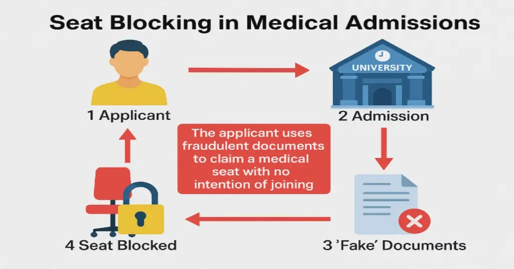 Seat-Blocking in Medical Admission