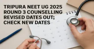 Tripura NEET UG 2025 Round 3 Counselling Revised Dates Out
