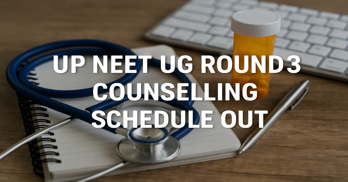 UP NEET UG Round 3 Counselling Revised Schedule Out