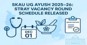 Haryana AYUSH 2025 Stray Vacancy Counselling Schedule Released