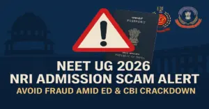 NEET UG NRI Admission Scam Alert 2025