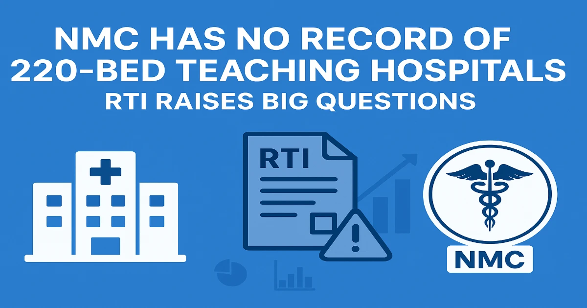 NMC Lacks Records of 220-Bed Teaching Hospitals