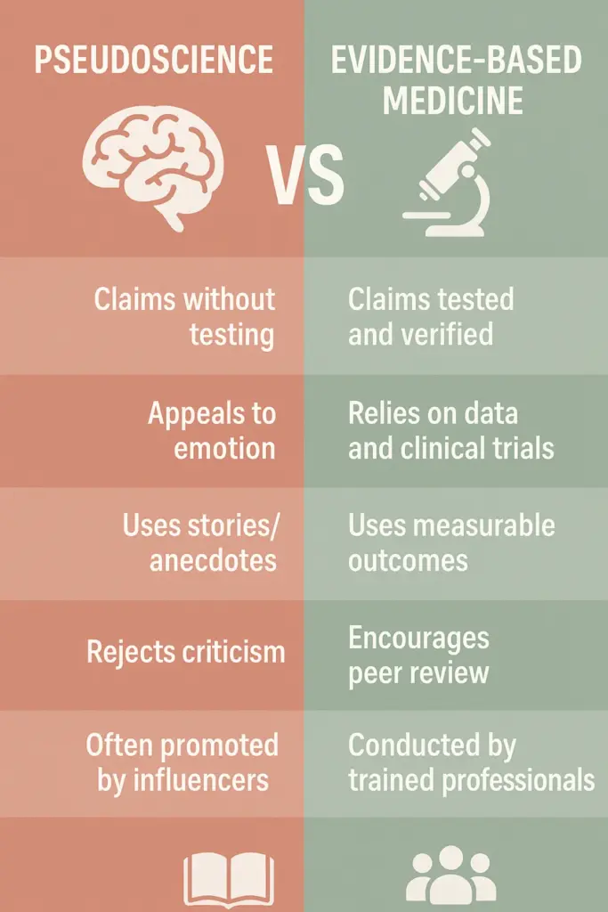 Pseudoscience vs Evidence-Based Medicine