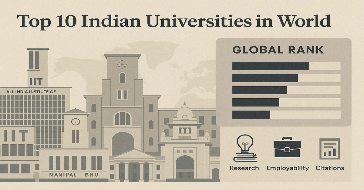 Top 10 Indian Universities in World