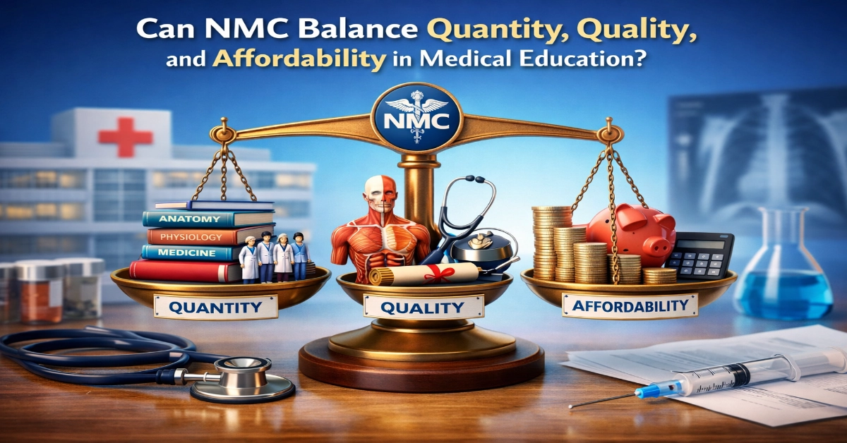 Can NMC Balance Quantity, Quality, and Affordability in Medical Education?