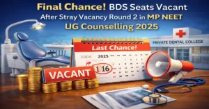 Final Chance for Admission: BDS Seats Still Vacant in MP State NEET UG Counselling 2025