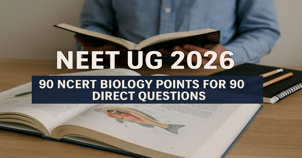 NEET UG 2026 90 NCERT Biology Points for 90 Questions