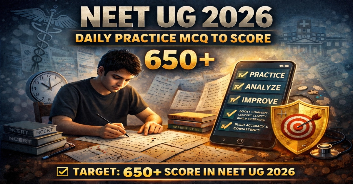 Daily Practice MCQ for NEET UG 2026 to Score 650+